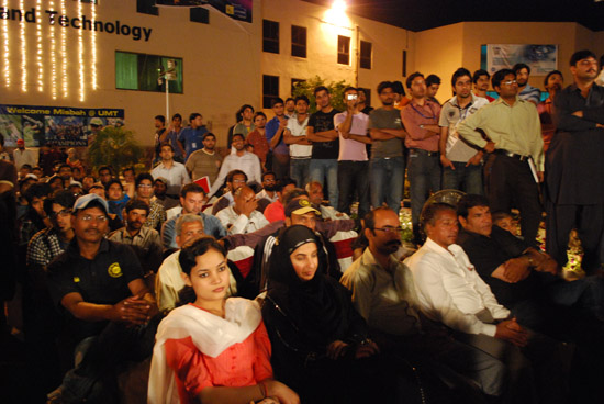 A view of the large gathering at the UMT campus